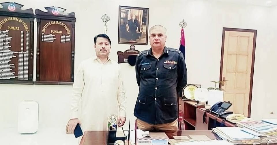 مرکزی ایڈیشنل سیکرٹری جنرل شاہد صدیق کی IG پنجاب جیل خانہ جات میاں فاروق نذیر سے ملاقات .